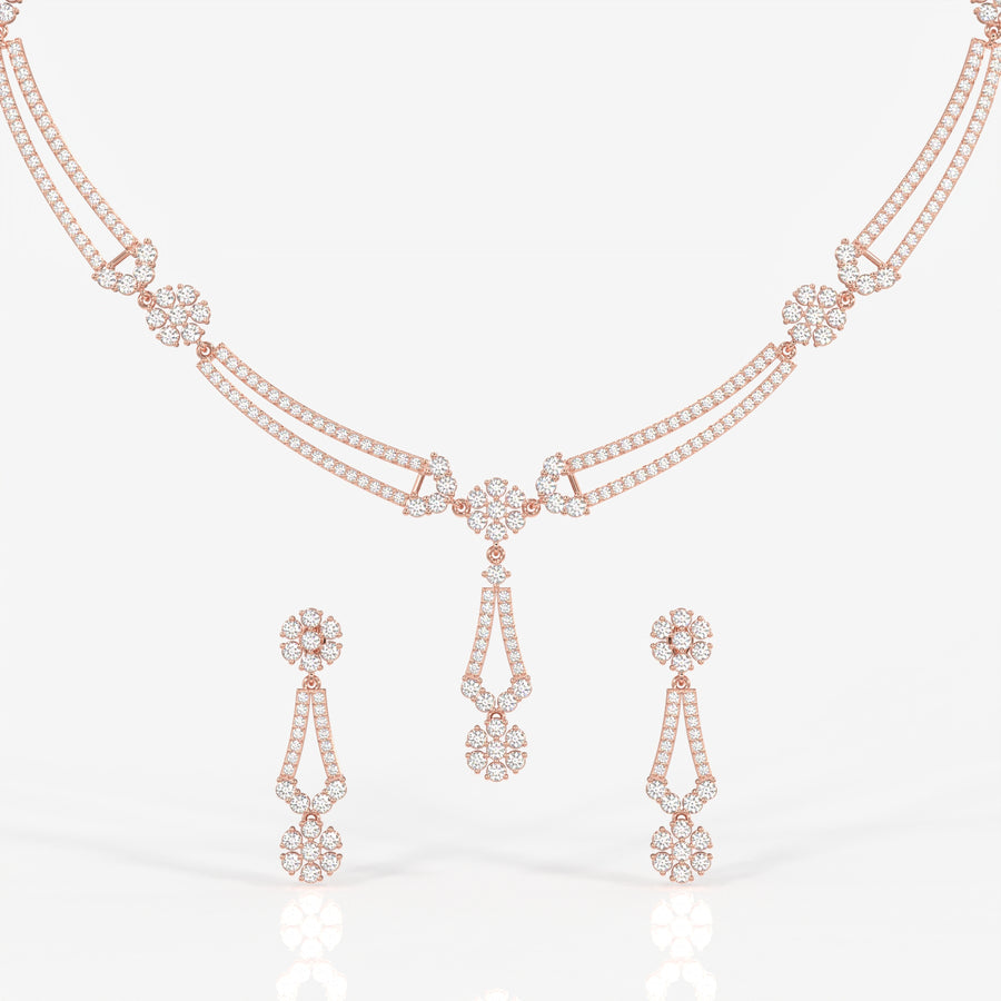 Shop Caratbazaar Vienna Lab Grown Diamond Luxe 14k Gold Necklace