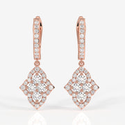 Shop Caratbazaar Stellar Marquise Lab Grown Danglers 14k Gold Earrings