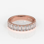 Shop Emerald Cut Lab Grown Diamond Wedding 18k Gold Band Ring