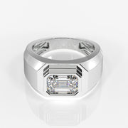 Shop Emerald Cut Moissanite Diamond 14k Gold Ring