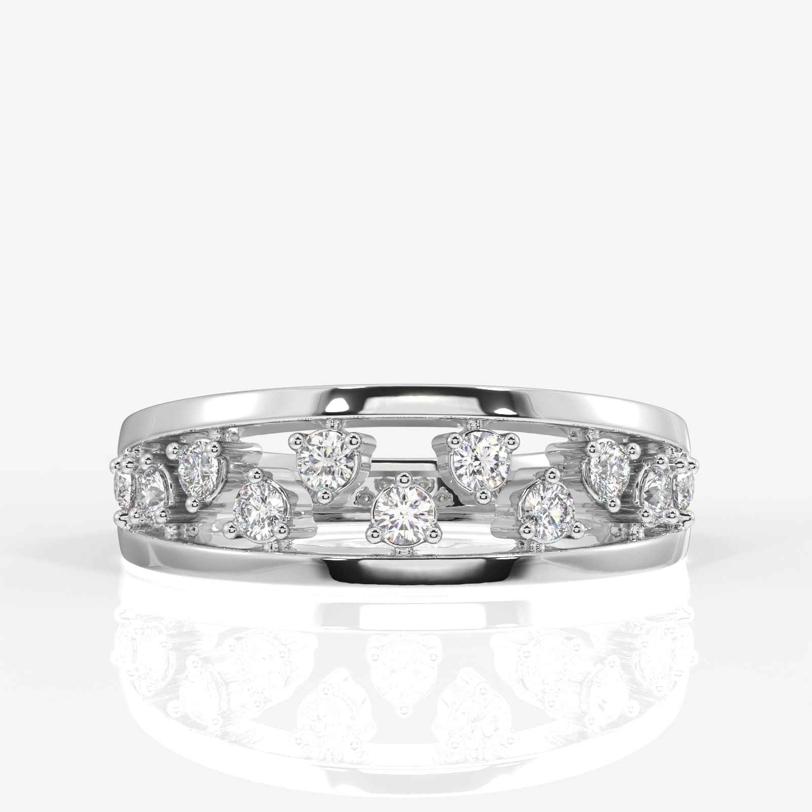 Shop Floral Bliss Lab Grown Diamond 18k Gold Band