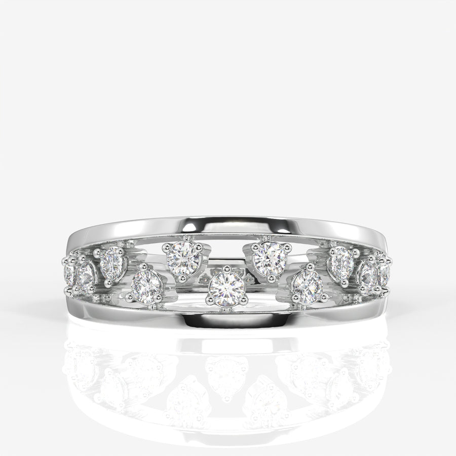 Shop Floral Bliss Lab Grown Diamond 18k Gold Band