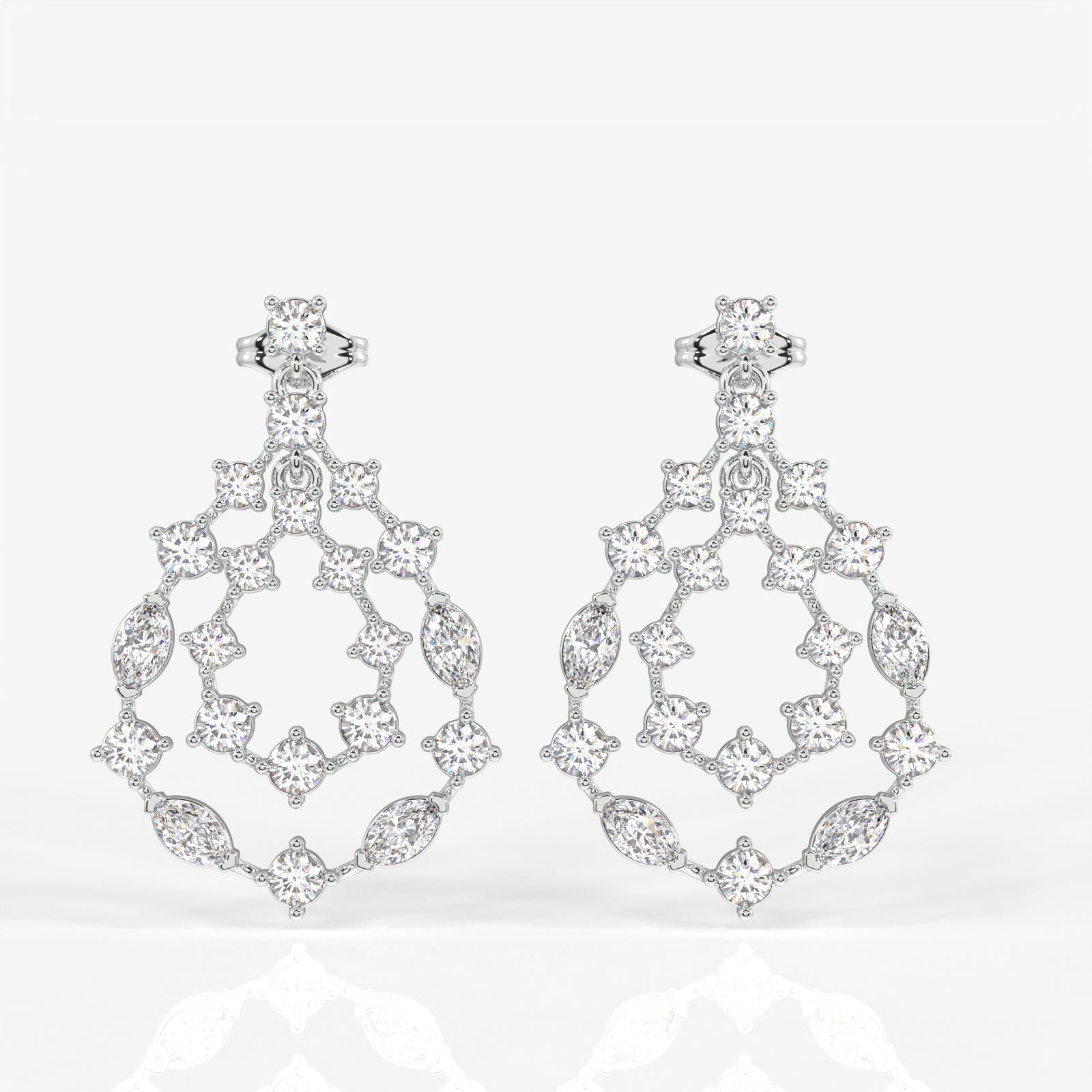 Shop Golden Vine Lab Grown Drop 14k Gold Earrings