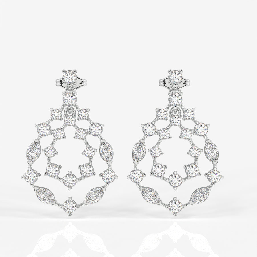 Shop Golden Vine Lab Grown Drop 14k Gold Earrings