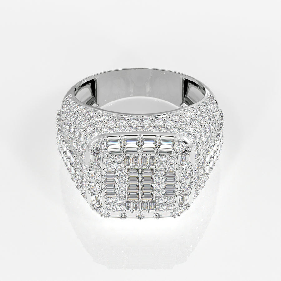 Shop Grand Emperor Lab Grown Diamond Men's 14K Yellow Gold Ring
