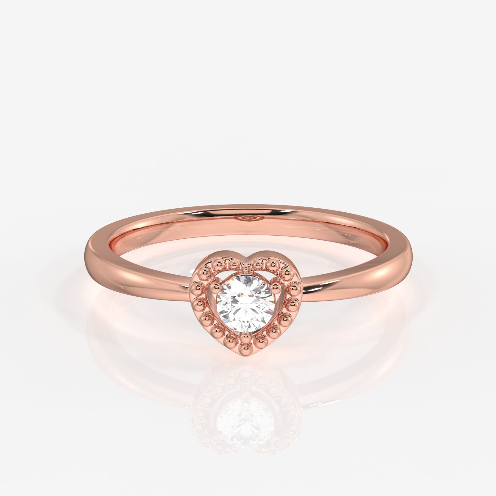 Shop Heart Glow Lab Grown Diamond 18k Gold Ring