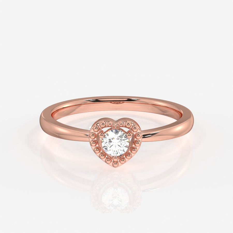 Shop Heart Glow Lab Grown Diamond 18k Gold Ring