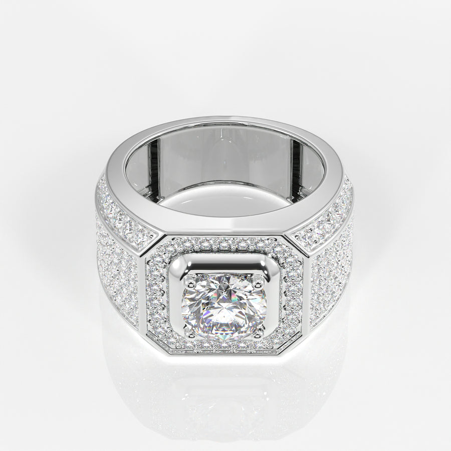 Shop Lab Grown Diamond, Full Star Men's 14k Gold Ring