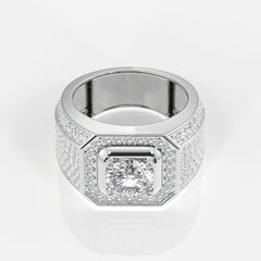 Shop Lab Grown Diamond, Full Star Men's 14k Gold Ring