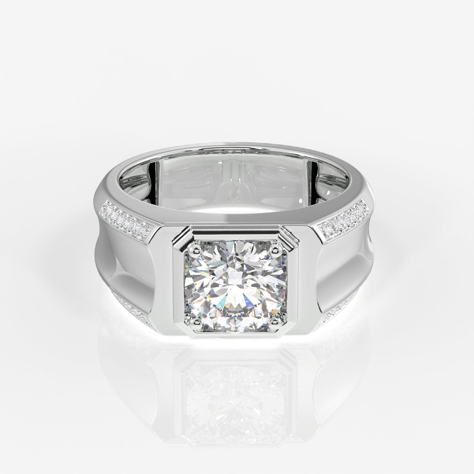 Shop Lab Grown Diamond, Men' s Unique Engagement 14k Gold Ring