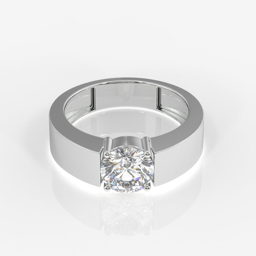Shop Lab Grown Diamond, Simple Classic Men's 14k Gold Ring
