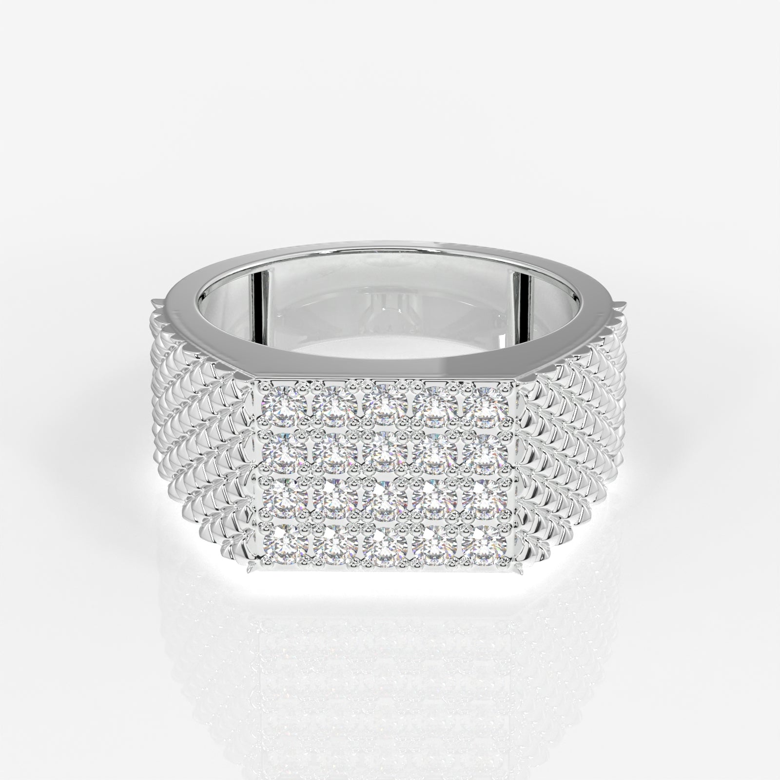 Shop Luxe Heritage Lab Grown Diamond Men's 14K Yellow Gold Ring
