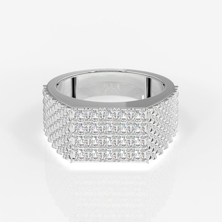 Shop Luxe Heritage Lab Grown Diamond Men's 14K Yellow Gold Ring