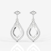 Shop Luxe Petal Lab Grown Danglers 14k Gold Earrings
