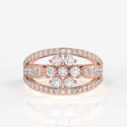 Shop Majestic Bloom Lab Grown Diamond 18k Gold Ring