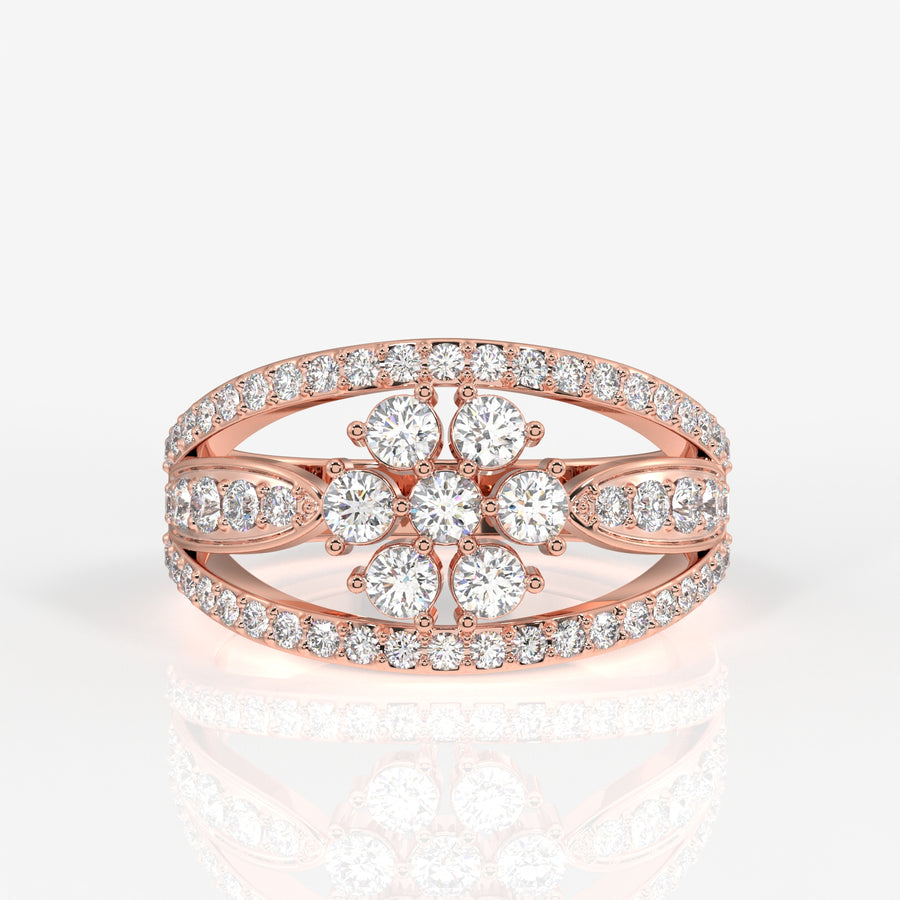 Shop Majestic Bloom Lab Grown Diamond 18k Gold Ring