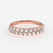 Shop Marquise Cut Lab Grown Diamond Wedding Band 14k Gold Ring
