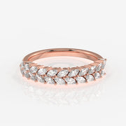 Shop Marquise Cut Lab Grown Diamond Wedding Band 14k Gold Ring