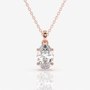 Shop Oval Cut Lab Grown Diamond Solitaire 14k Gold Pendant