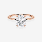 Shop Oval Cut Moissanite Diamond Solitaire Engagement Sterling Silver Ring