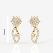Shop Premium Round Cut Moissanite Diamond Sterling Silver Necklace & Earrings