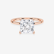 Shop Princess Cut Lab Grown Diamond Provence Solitaire Engagement 14K Gold Ring