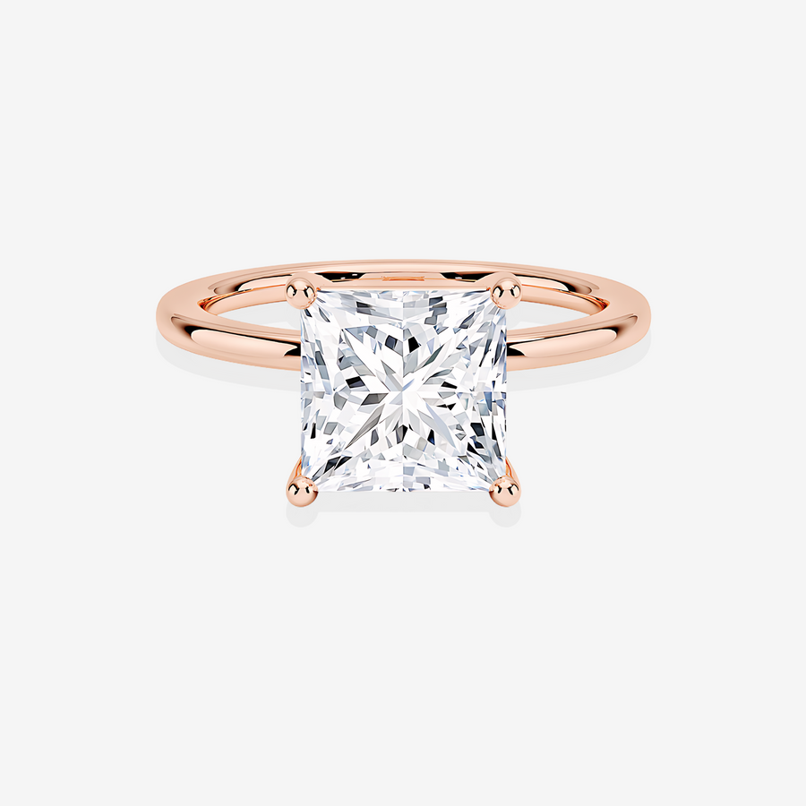 Shop Princess Cut Lab Grown Diamond Provence Solitaire Engagement 14K Gold Ring