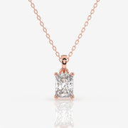 Shop Radiant Cut Lab Grown Diamond Solitaire 14k Gold Pendant