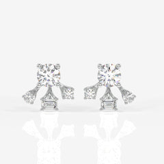 Shop Radiant Star Lab Grown Stud 14k Gold Earrings