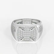 Shop Round Cut Lab Grown Diamond Men's 14k Gold Ring