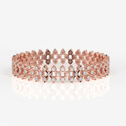 Shop Round Cut Moissanite Diamond 18K Gold Bangle