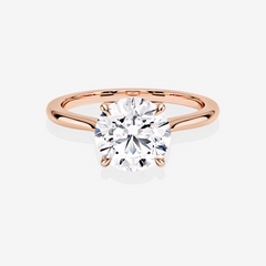 Shop Round Cut Moissanite Diamond Petite Solitaire Engagement Sterling Silver Ring