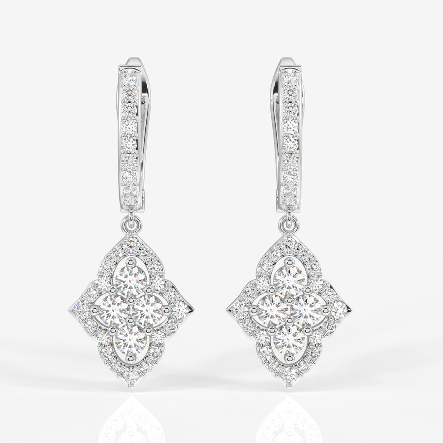 Shop Stellar Marquise Lab Grown Danglers 14k Gold Earrings