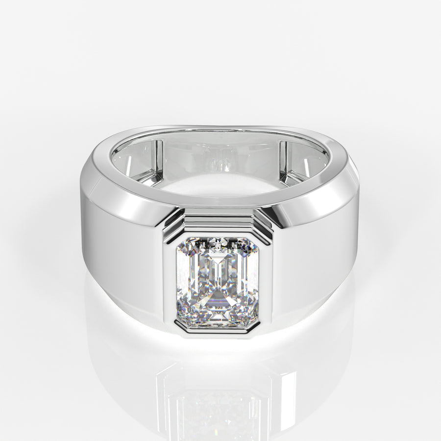 Shop Ultimate Prestige Lab Grown Diamond Men's 14K Yellow Gold Ring
