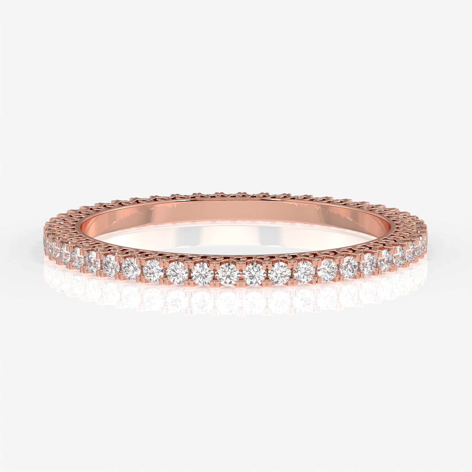 Shop Women's Round Cut Moissanite Diamond 18K Gold Bangle