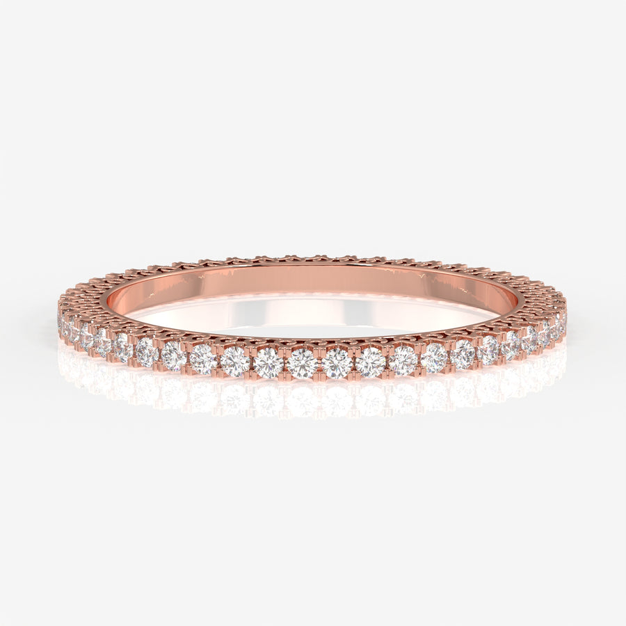 Shop Women's Round Cut Moissanite Diamond 18K Gold Bangle