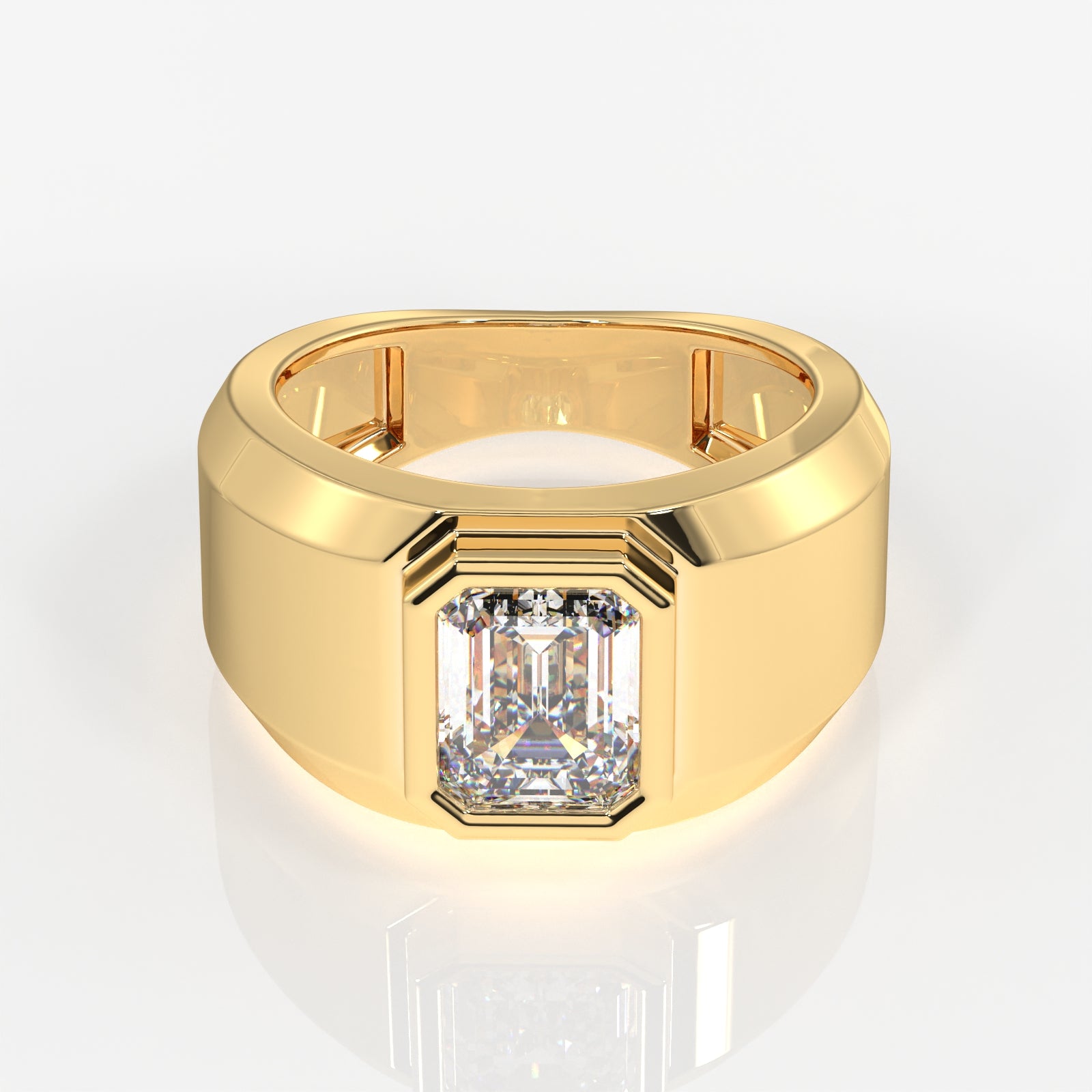 Ultimate Prestige Lab Grown Diamond Men's 14K Yellow Gold Ring