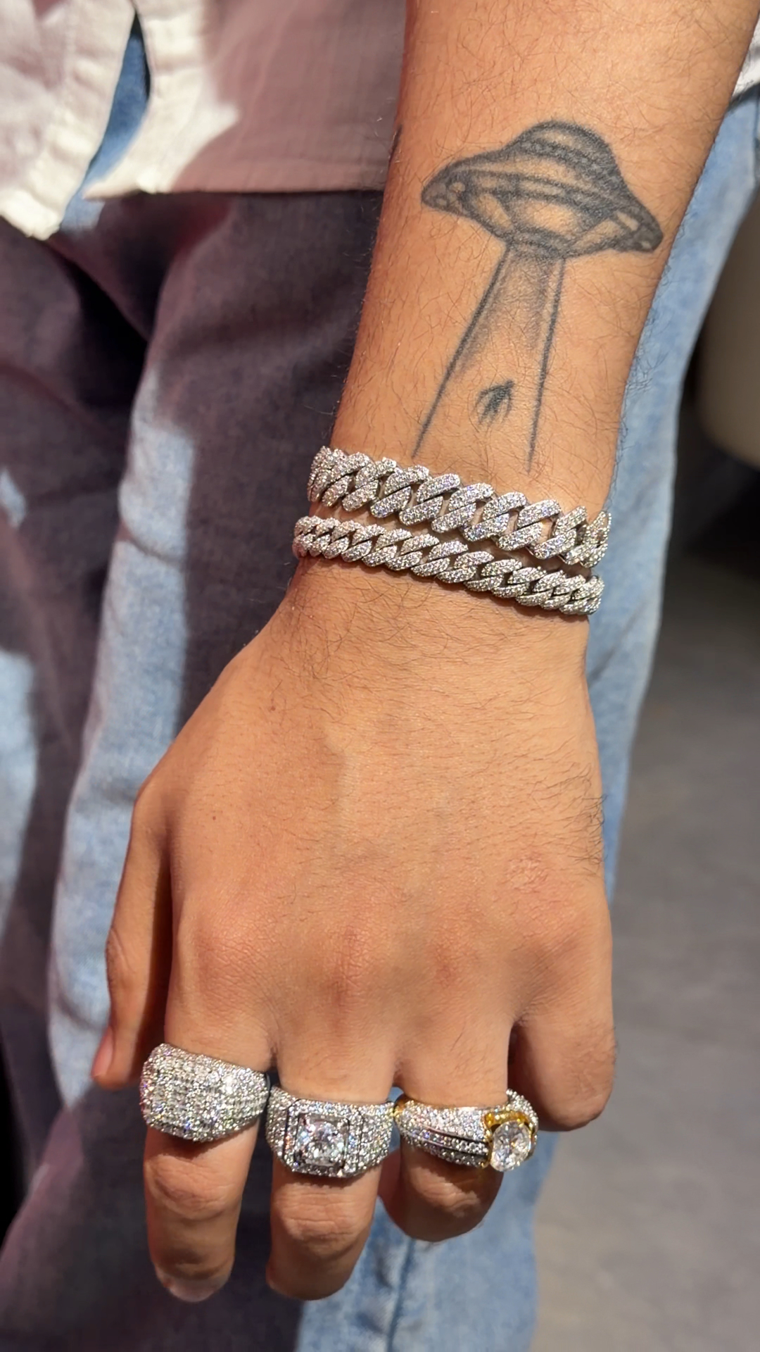 Strong Moissanite Bracelets For Men's Bright Everyday Wear