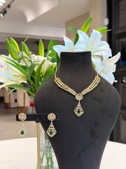 Luxe Radiance Moissanite Diamond Sterling Silver Necklace