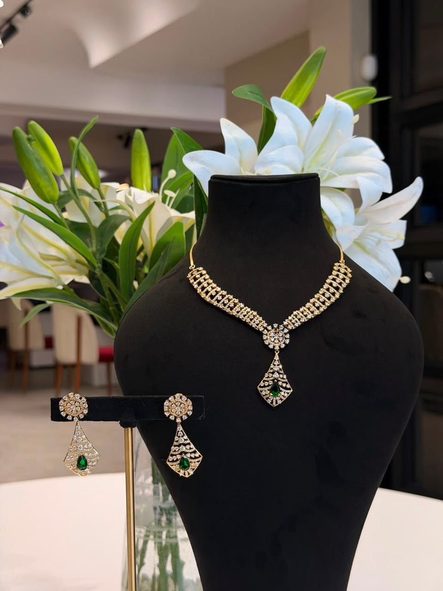 Luxe Radiance Moissanite Diamond Sterling Silver Necklace