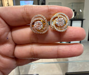 Orelia Moissanite Diamond 9K Gold Earrings