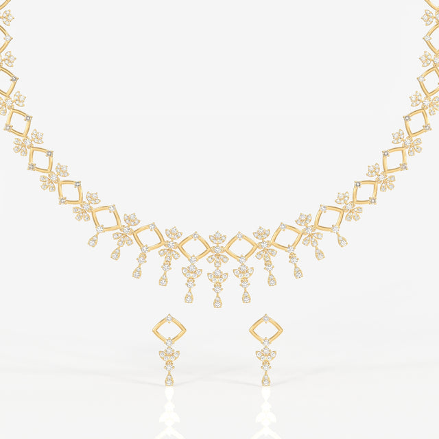 Adira Moissanite Diamond Classic Sterling Silver Necklace