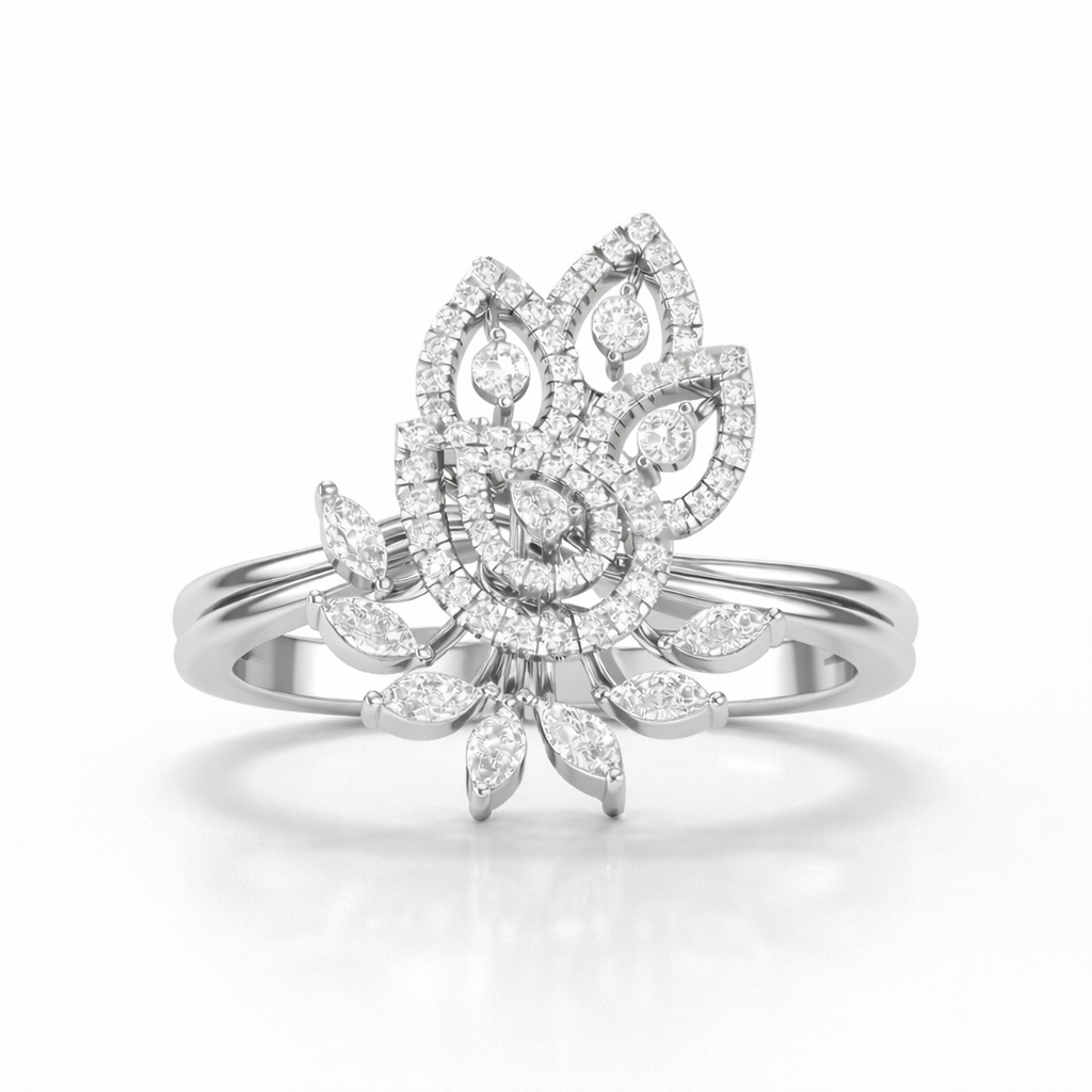 Women's Lab Grown Diamond Daily Wear 14K Gold Ring