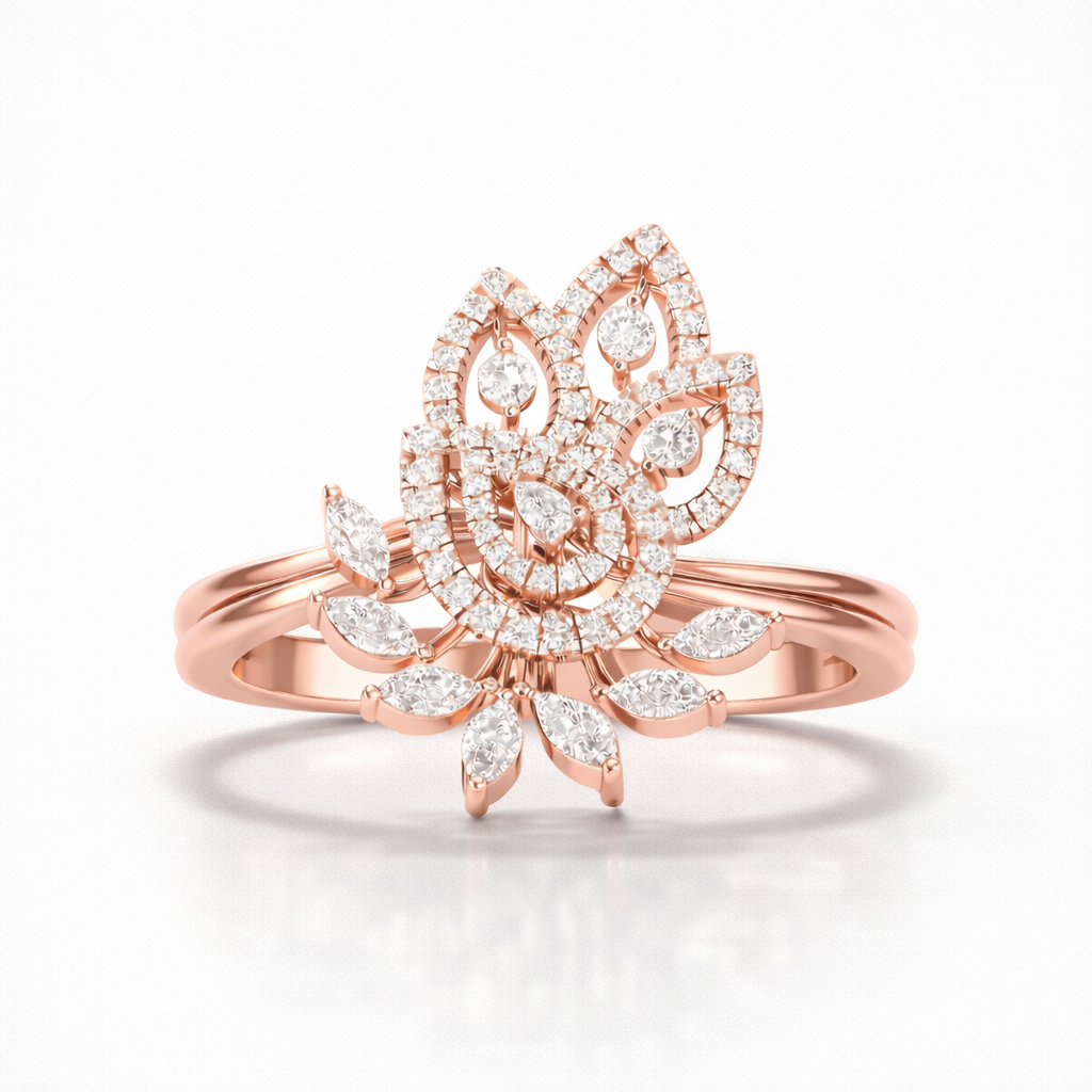 Women's Lab Grown Diamond Daily Wear 14K Gold Ring
