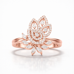 Women's Lab Grown Diamond Daily Wear 14K Gold Ring