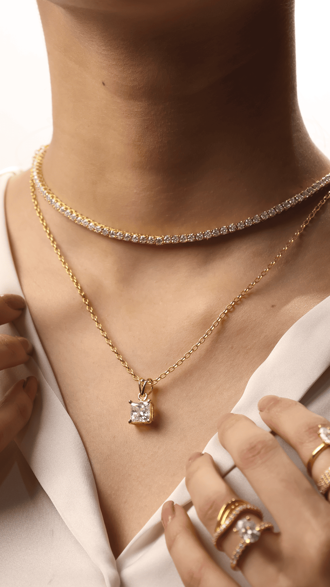 Lab Grown Diamond Tennis Necklaces For Luxurious Statement Looks