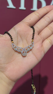 Women's Moissanite Diamond 18K Gold Mangalsutra
