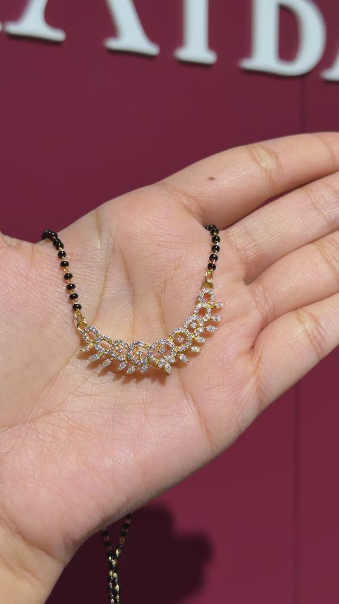 Women's Moissanite Diamond 14K Gold Mangalsutra