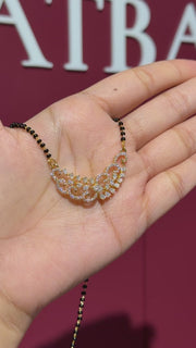 Women's Moissanite Diamond 14K Gold Mangalsutra