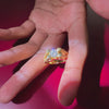 Moissanite Diamond, Albert Men's 18k Gold Ring